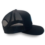 Faro Threads Black Richardson 112 Trucker Hat with Faro Patch Logo